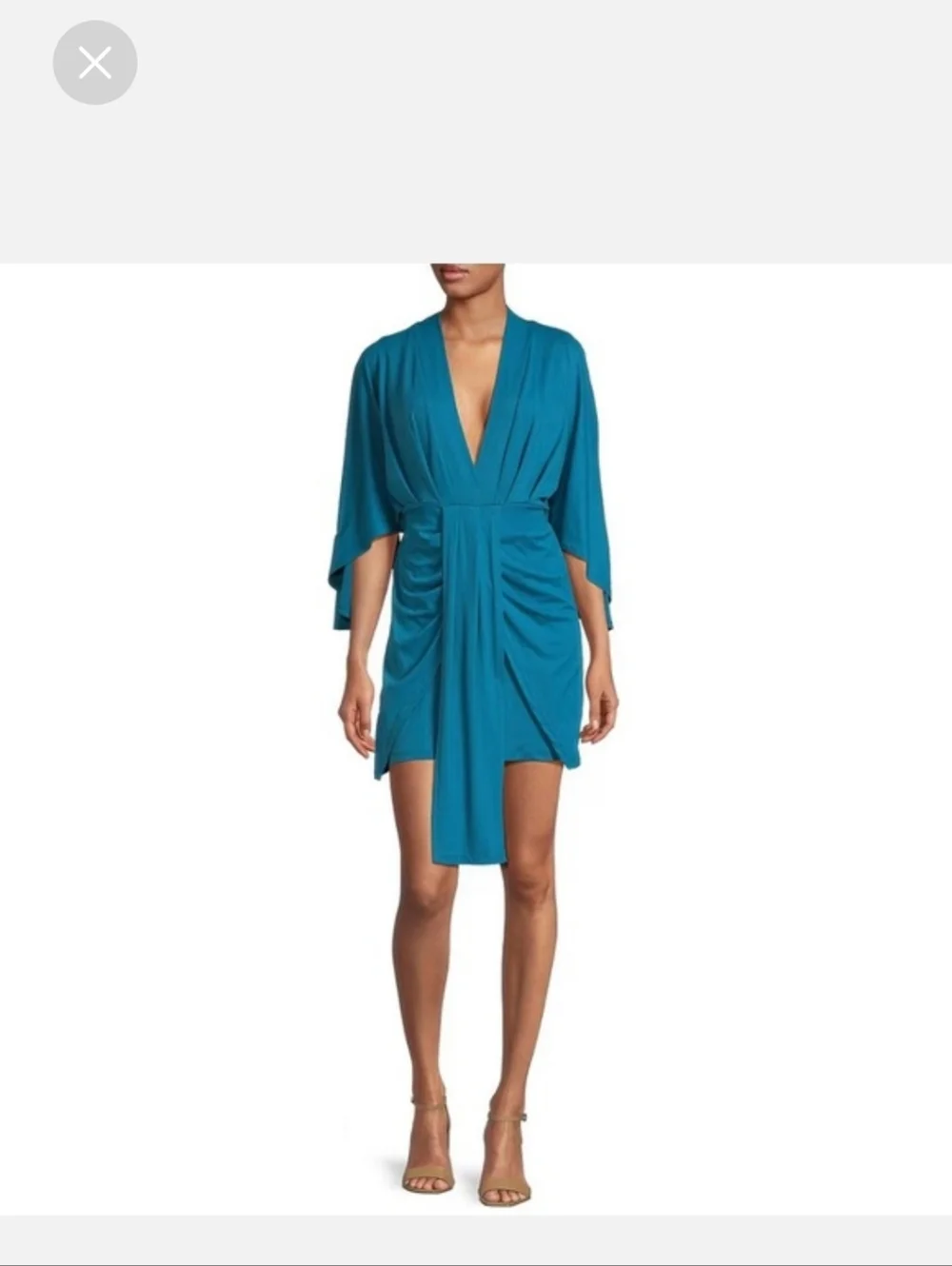 Susana Monaco Lemon Yellow Draped Ibizia Dress